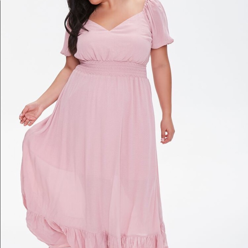 Forever 21 Blush Maxi Plus Dress